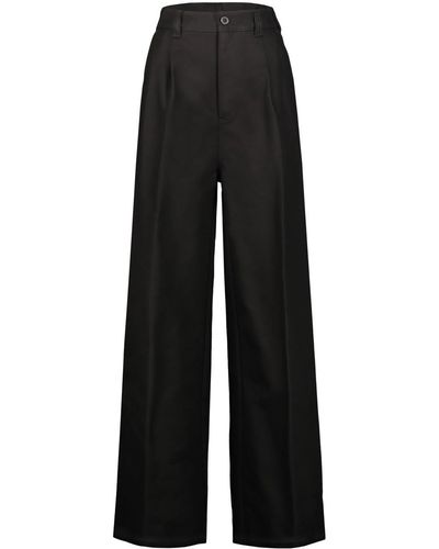 Maison Margiela Wide-Leg Tailored Trousers - Black