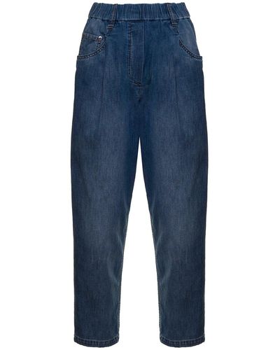 Brunello Cucinelli Five Pocket Denim Jeans - Blue