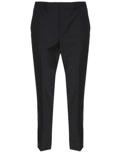 Calvin Klein Elegant Wool Blend Pants - Black