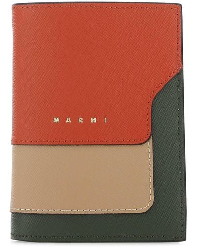 Marni Leather Wallet - Multicolour