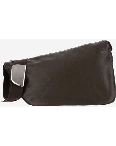 Burberry Large Shield Shoulder Bag - Brown
