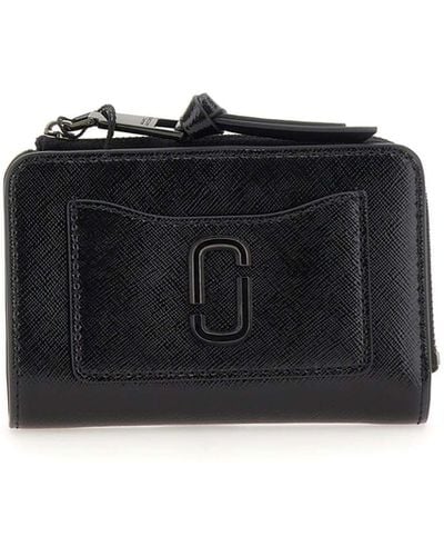 Marc Jacobs "the Sim Bifold" Leather Wallet - Black
