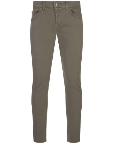 Dondup Green Mius Slim Fit Jeans - Grey