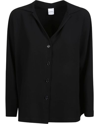Aspesi V-Neck Shirt - Black