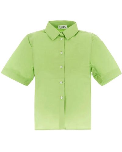 Lido Cropped Shirt - Green
