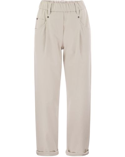 Brunello Cucinelli Baggy Trousers - Natural