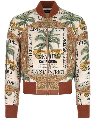 Amiri Rum Label Printed Jacket - Multicolour