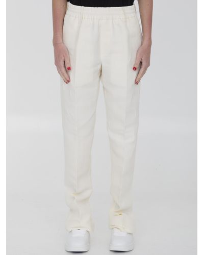 Burberry Canvas Pants - White