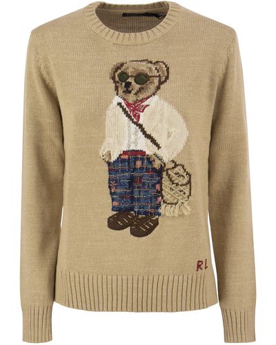 Polo Ralph Lauren Bear Polo Shirt - Brown