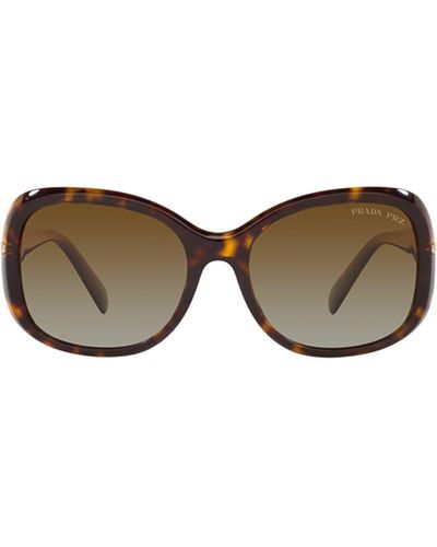 Prada Pr 04Zs Tortoise Sunglasses - Metallic