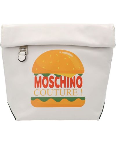 Moschino Lunch Box Crossbody Bag - White