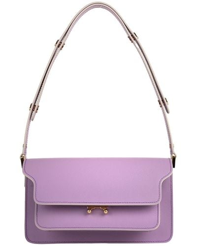 Marni Lilac East/West Trunk Bag - Purple