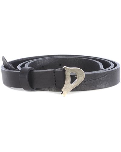 Dondup Leather Belt - Black