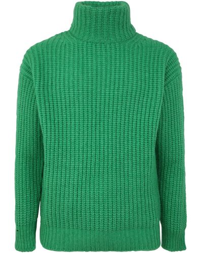 Nuur Ribbed Long Sleeves Sweater - Green