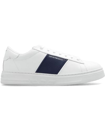 Emporio Armani Sneakers With Logo - White