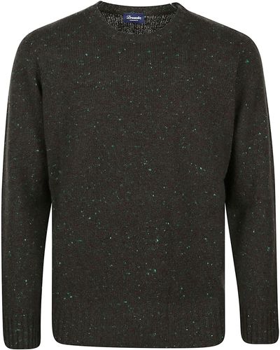 Drumohr Round Neck Sweater - Black