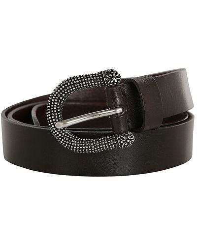 P.A.R.O.S.H. Small Buckle Belt - Black