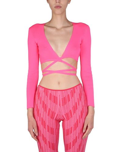 MSGM Top Cropped - Pink