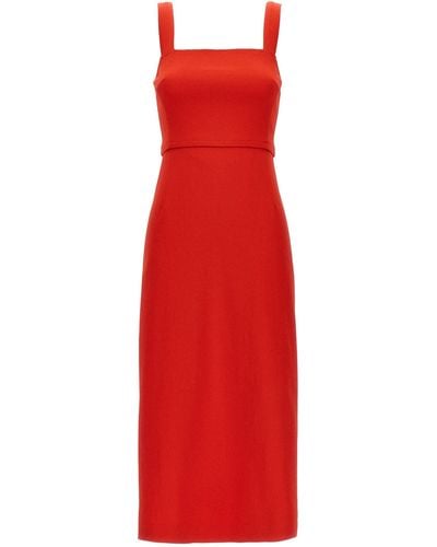 Tory Burch Faille Stretch Dress Dresses - Red