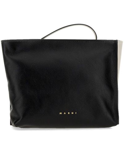 Marni Soft Museum Clutch Bag - Black