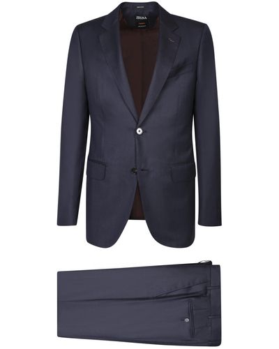 ZEGNA Cashmere Suit - Blue