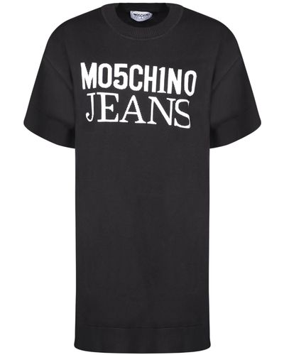 Moschino Logo T-Shirt Dress - Black