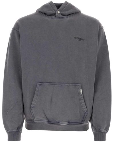 Represent Charcoal Cotton Sweatshirt - Grey