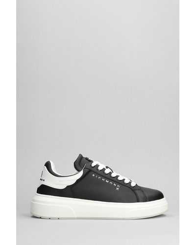 John Richmond Trainers In Black Leather