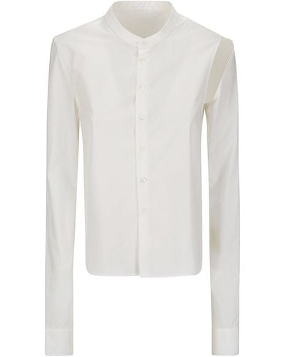 MM6 by Maison Martin Margiela Long-Sleeved Shirt - White