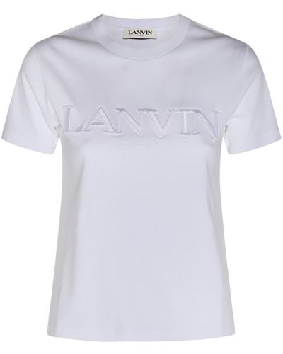 Lanvin T-shirts And Polos White - Blue