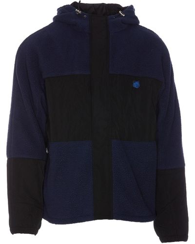 Maison Kitsuné College Fox Patch Color-block Polar Fleece Ja in