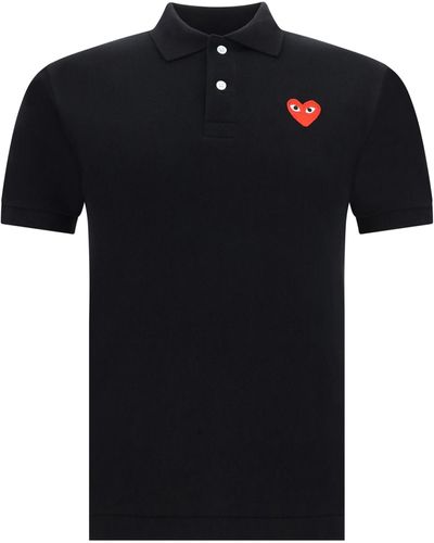 COMME DES GARÇONS PLAY Polo Shirts - Black