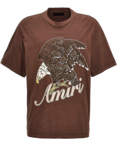 Amiri Eagle T-shirt - Brown