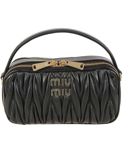 Miu Miu Nappa Leather Handbag - Black