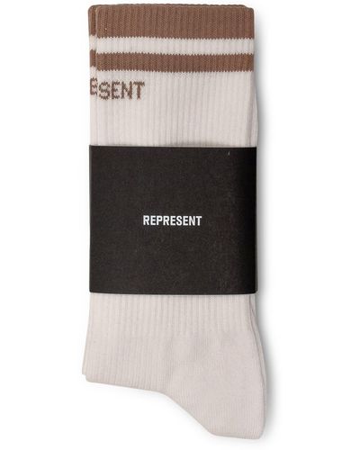 Represent Socks With Logo - White