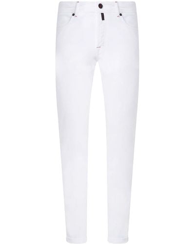 Kiton Pants Cotton - White