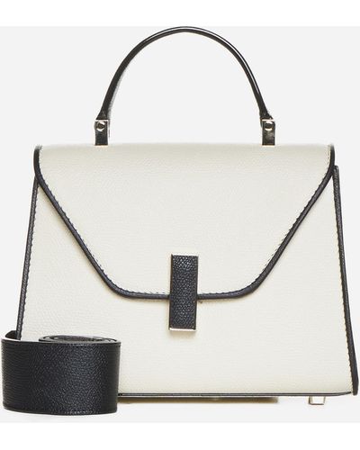 Valextra Iside Small Leather Bag - White