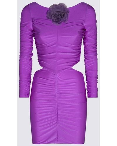 GIUSEPPE DI MORABITO Stretch Cut Out Mini Dress - Purple