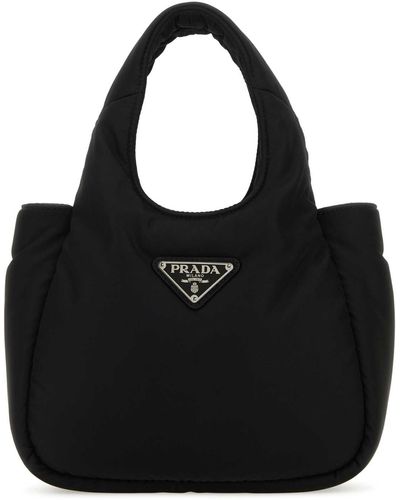 Prada Re-Nylon Soft Handbag - Black
