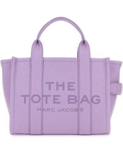 Marc Jacobs Lilac Leather Mini The Tote Bag Handbag - Purple