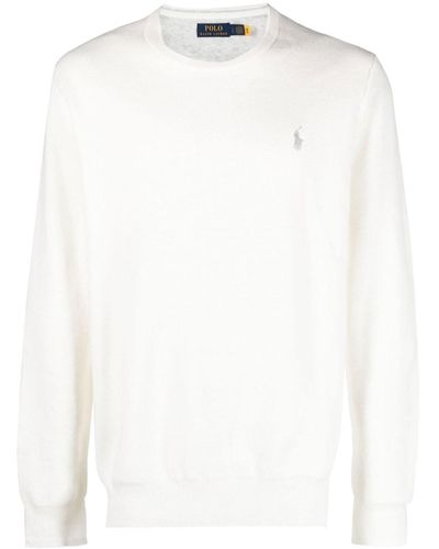 Polo Ralph Lauren Crew-Neck Pullover With Logo - White