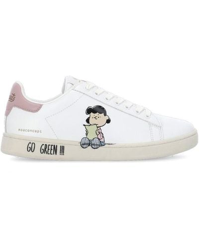 MOA Moaconcept X Peanuts: Snoopy And Lucy Gallery Sneakers - White
