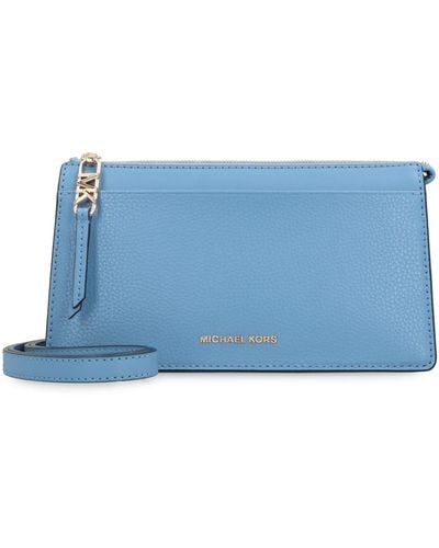 MICHAEL Michael Kors Empire Leather Shoulder Bag - Blue