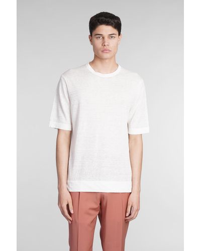 Ballantyne T-shirt In White Linen