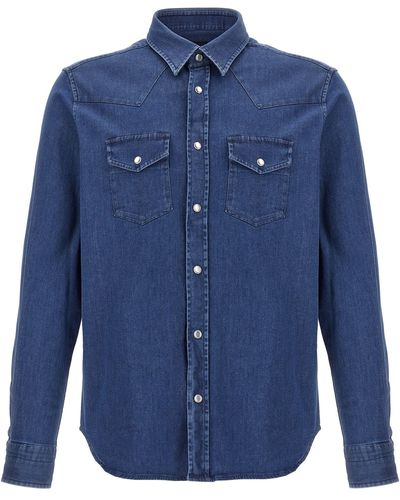 Tom Ford Western Shirt - Blue