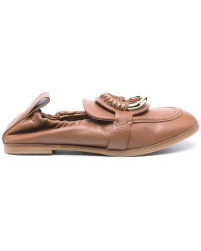 See By Chloé Hana Leather Loafers - Brown