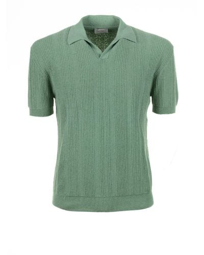 Altea Sage Short-Sleeved Polo Shirt - Green