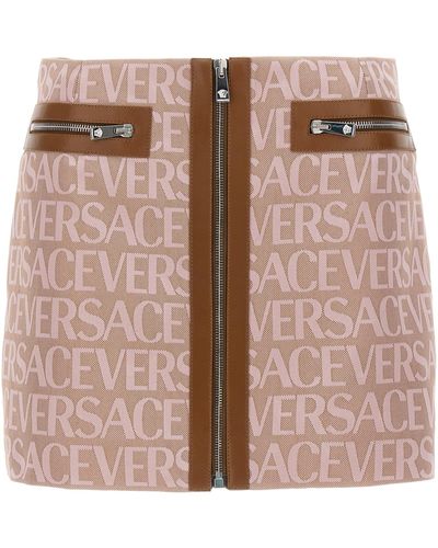 Versace Allover Capsule La Vacanza Skirt - Brown