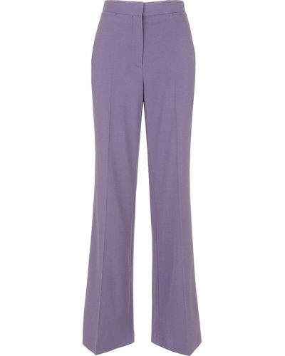 Stella McCartney High Waist Flared Trousers - Purple