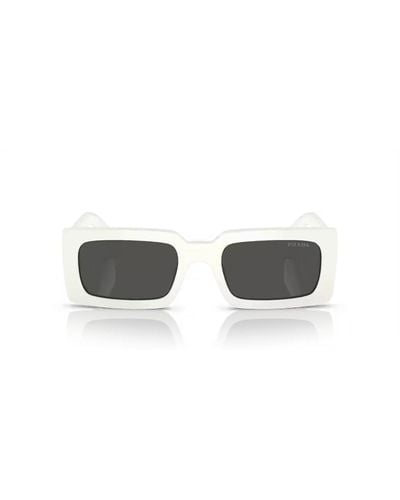 Prada Rectangular-frame Sunglasses - Metallic